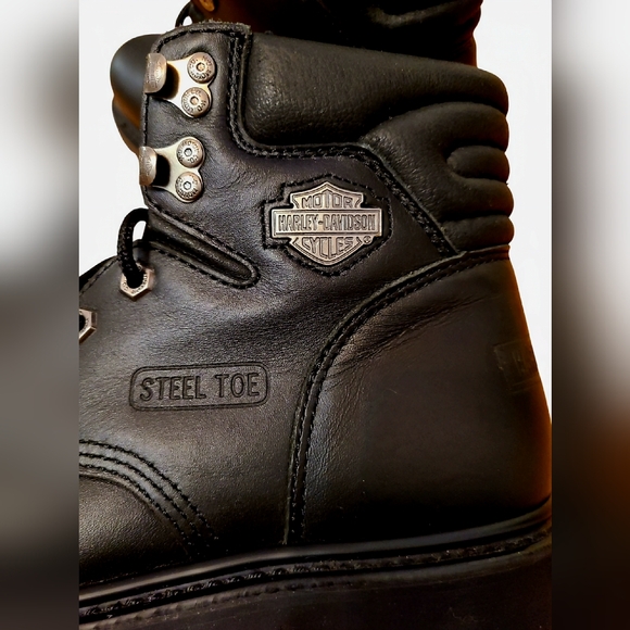 Harley-Davidson size 7½ M black boots - Picture 6 of 12